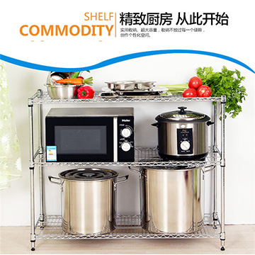 不銹鋼色碳鋼儲(chǔ)物架 廚房收納架 四層鞋架 整理架貨架倉儲(chǔ)貨物架